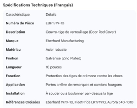 EBERHARD DOOR ROD COVER