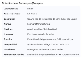 EBERHARD DOOR ROD COVER