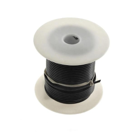 WIRE BLACK 14G 100' ROLL