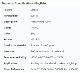WIRE BLUE 14G 100' ROLL
