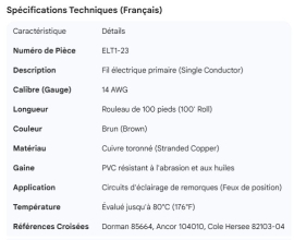 WIRE BROWN 14G 100' ROLL