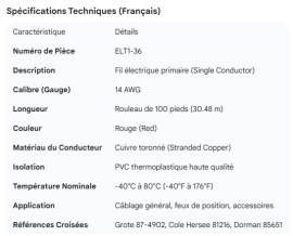 WIRE RED 14G 100' ROLL