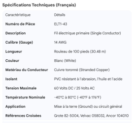 WIRE WHITE 14G 100' ROLL