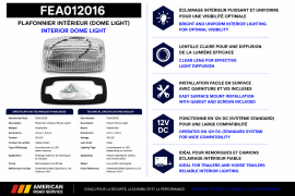 FEATHERLITE LIGHT DOME 12V 2.5" X 4.6" CLEAR
