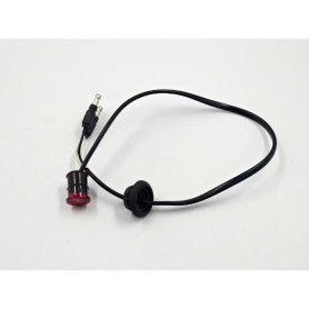 FEATHERLITE LIGHT LED RED .75 ROUND 12V KIT