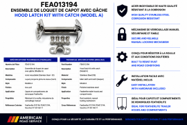 FEATHERLITE LATCH HOOD MODEL A W/CATCH SS