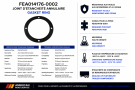 FEATHERLITE GASKET RING NEOPRENE 70 SHORE FOR 014176-0001