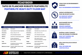 FEATHERLITE FLOOR MAT 48" X 96"