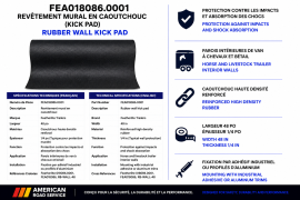 FEATHERLITE RUBBER WALL 48" WIDE