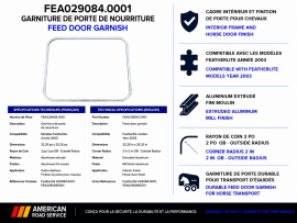 FEATHERLITE GARNISH DOOR FEED 2003 32.25 X 25.25 2' OB
