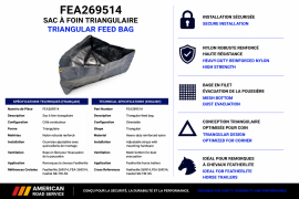 FEATHERLITE BAG FEED TRIANGLE STREETSIDE