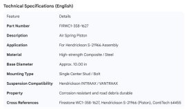 AIR SPRING PISTON FOR S-21966