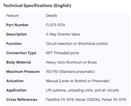 VALVE 3 WAY DIVERTER