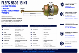 BRAKE CHAMBER STD STROKE LONG ROD ROTATED