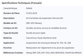 NEWAY SERVICE KIT SRK-205