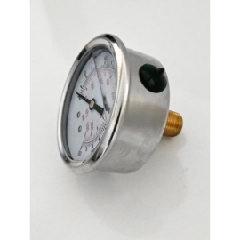 AIR GAUGE LIQUID FILLED 2.5" 160PSI 1/4NPT CTR BACK