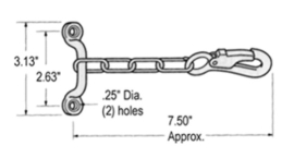 DOOR HOLDBACK CHAIN & SNAP ASSY