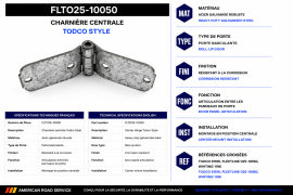 TODCO STYLE CENTER HINGE 61196