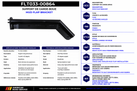 MUD FLAP BRACKET 45 DEG. ROADKOTE