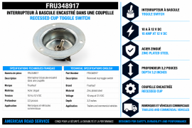 FRUEHAUF RECESSED SWITCH