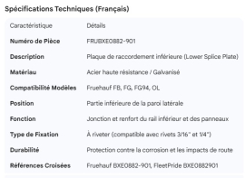 FRUEHAUF LOWER SPLICE FB,FG,FG94,OL