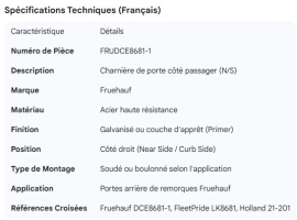 FRUEHAUF N/S DOOR HINGE