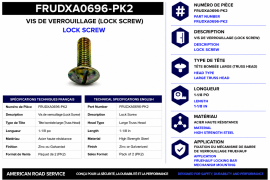 FRUEHAUF SCREW 1-1/8" TRUSS HD LOCK