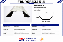 FRUEHAUF ALUM ANTI-SNAG ROOF BOW 98.5"