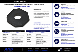 FRUEHAUF REPLACEMENT RUBBER PAD (CUSH/FOOT)