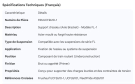FRUEHAUF AXLE BRACKET FL-1