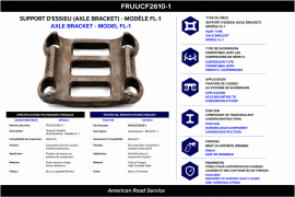 FRUEHAUF AXLE BRACKET FL-1