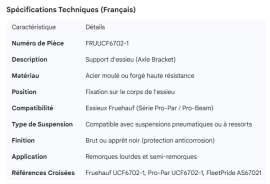 FRUEHAUF AXLE BRACKET