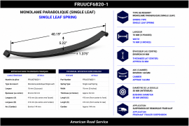 FRUEHAUF SINGLE LEAF SPRING