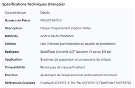 FRUEHAUF SPACER PLATE