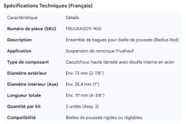 FRUEHAUF RADIUS ROD BUSH.ASSY.(2)