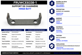 FRUEHAUF HINGE BUTT