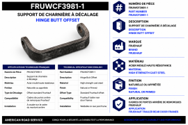 FRUEHAUF HINGE BUTT OFFSET