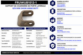 FRUEHAUF O/S SIDE DOOR HINGE BUTT