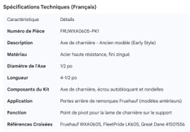 FRUEHAUF EARLY STYLE HINGE PIN