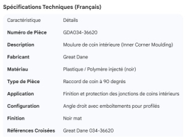 GREAT-DANE INNER CORNER MOULDING