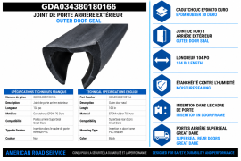 GREAT-DANE OUTER DOOR SEAL 104"