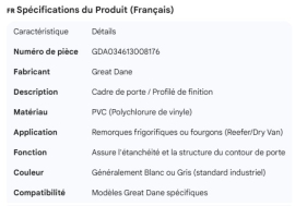 GREAT-DANE DOOR FRAME PVC