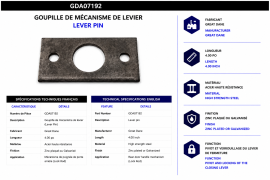 GREAT-DANE LEVER PIN MECH 4.00"