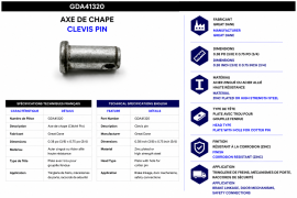 GREAT-DANE CLEVIS PIN .38" X .75"