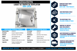 GREAT-DANE PENZ S/S CAST LATCH REEFER VENT