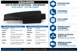 GREAT-DANE RUBBER DOOR GASKET BOTTOM CORNER