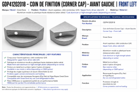 GREAT DANE - COIN SUP&Eacute;RIEUR GAUCHE