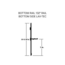 GREAT-DANE BOTTOM RAIL 132" LAX-TEC