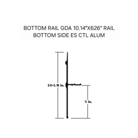 GREAT-DANE BOTTOM RAIL 9'
