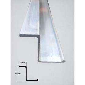 GREAT-DANE ALUMINUM Z-POST 1.5"X133.87"